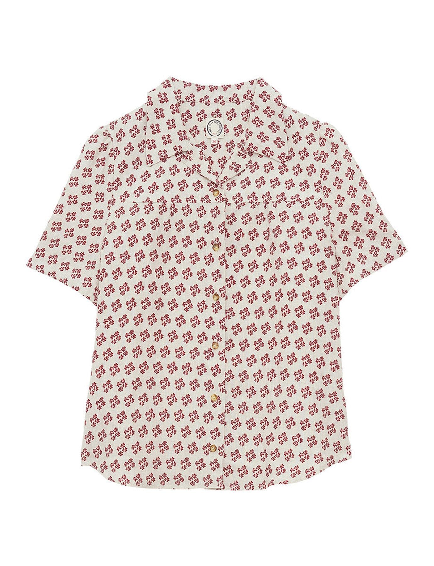 Constance blouse in printed linen