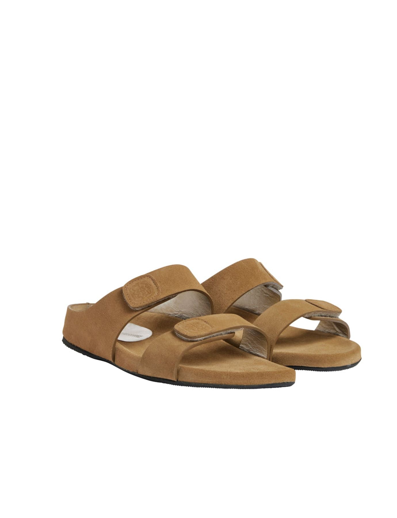 Mules Delia de piel color arena