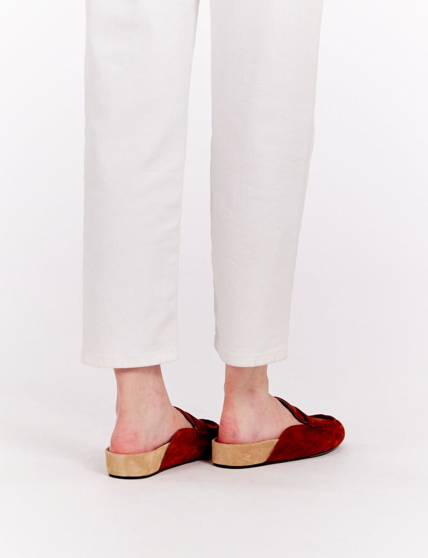 Mocasín mule Flavie piel coñac