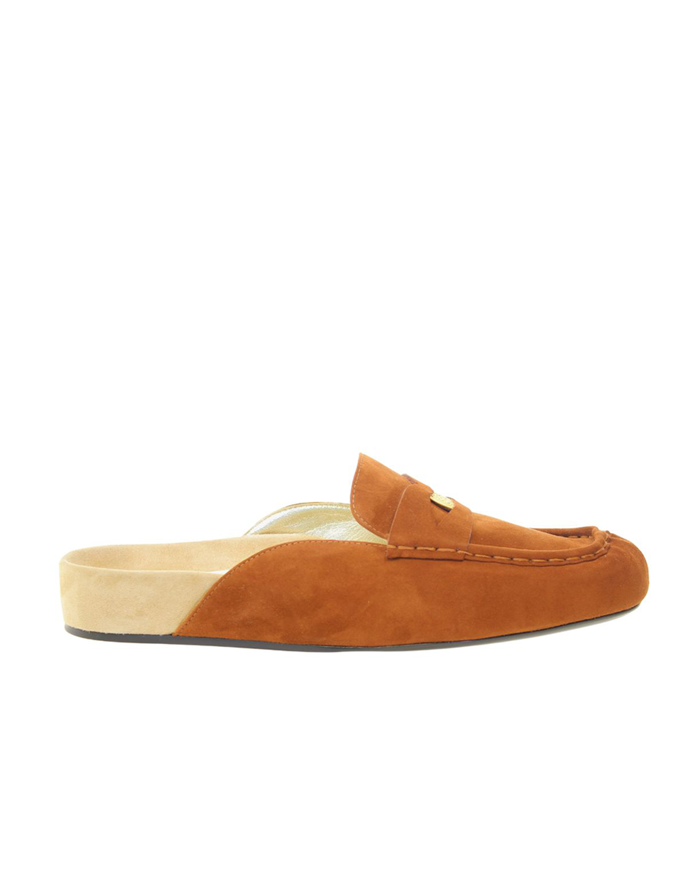 Mocasín mule Flavie piel coñac