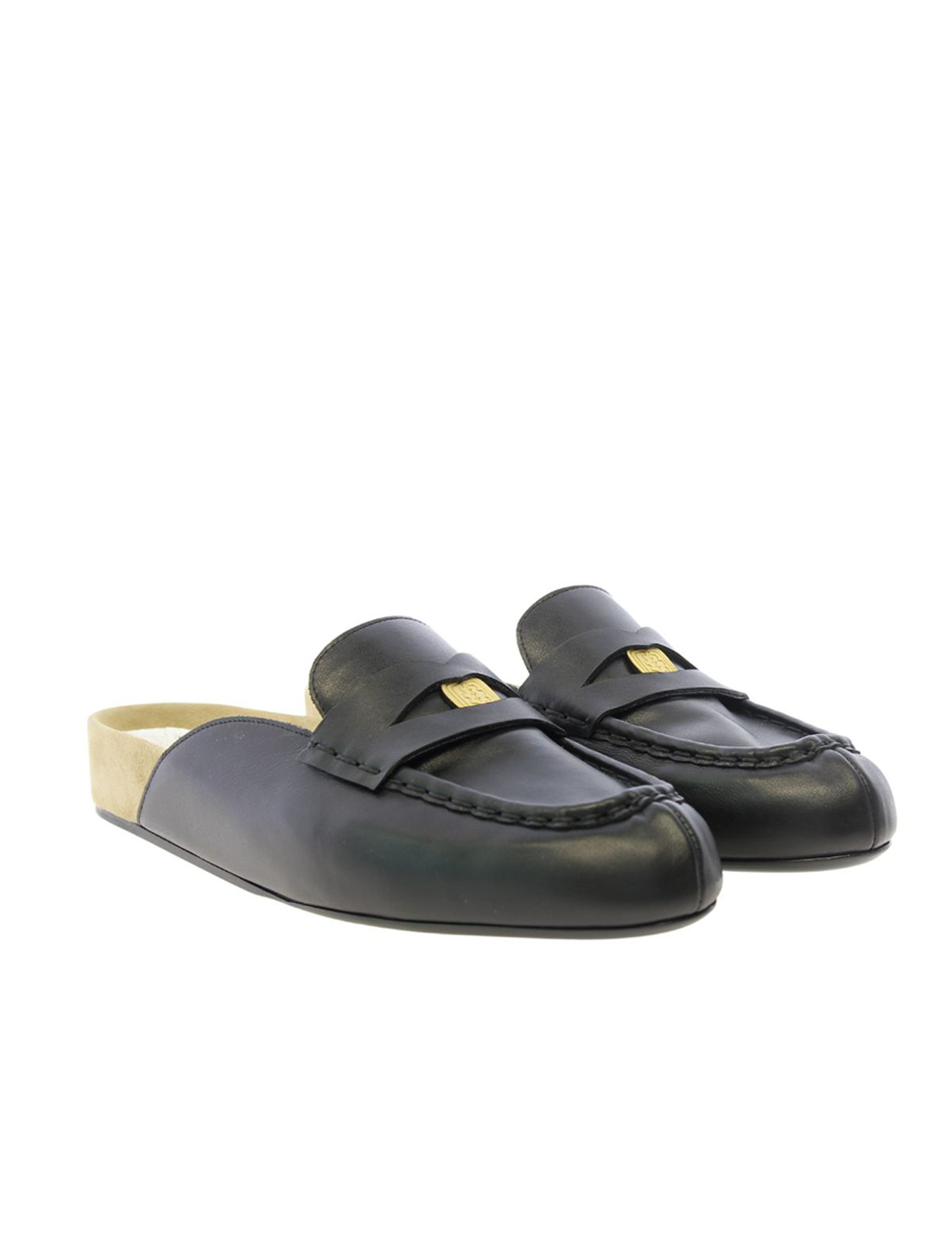 Mocasín de piel Flavie Negro