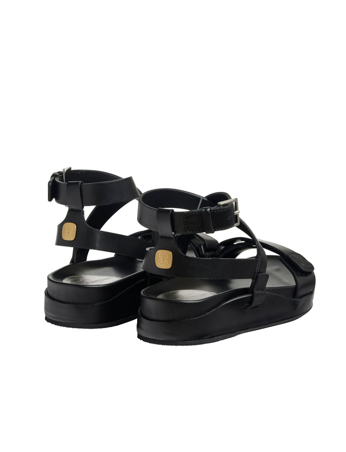 Black platform sandal