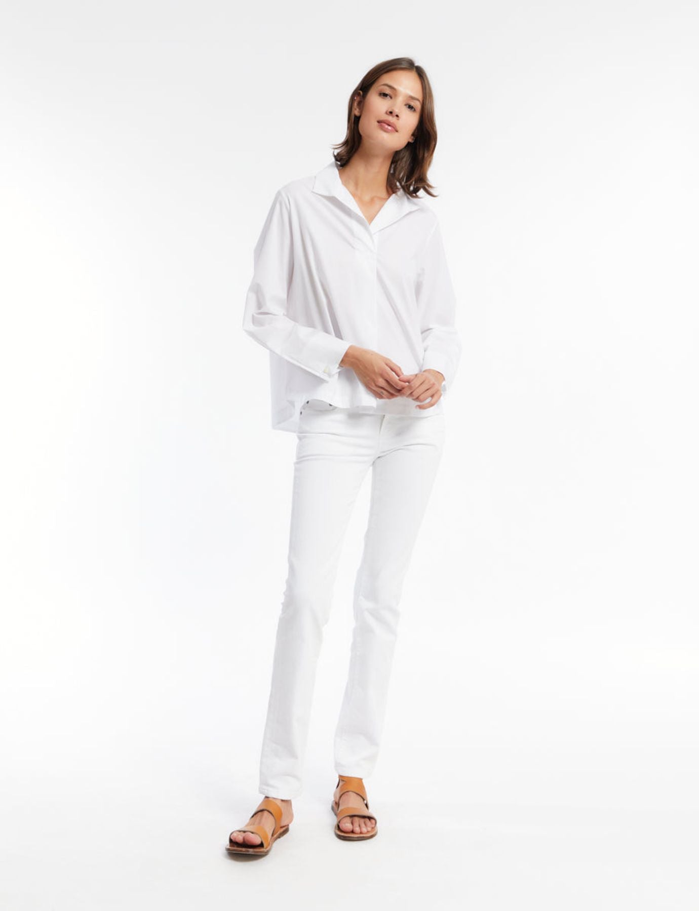 Noa white cotton shirt