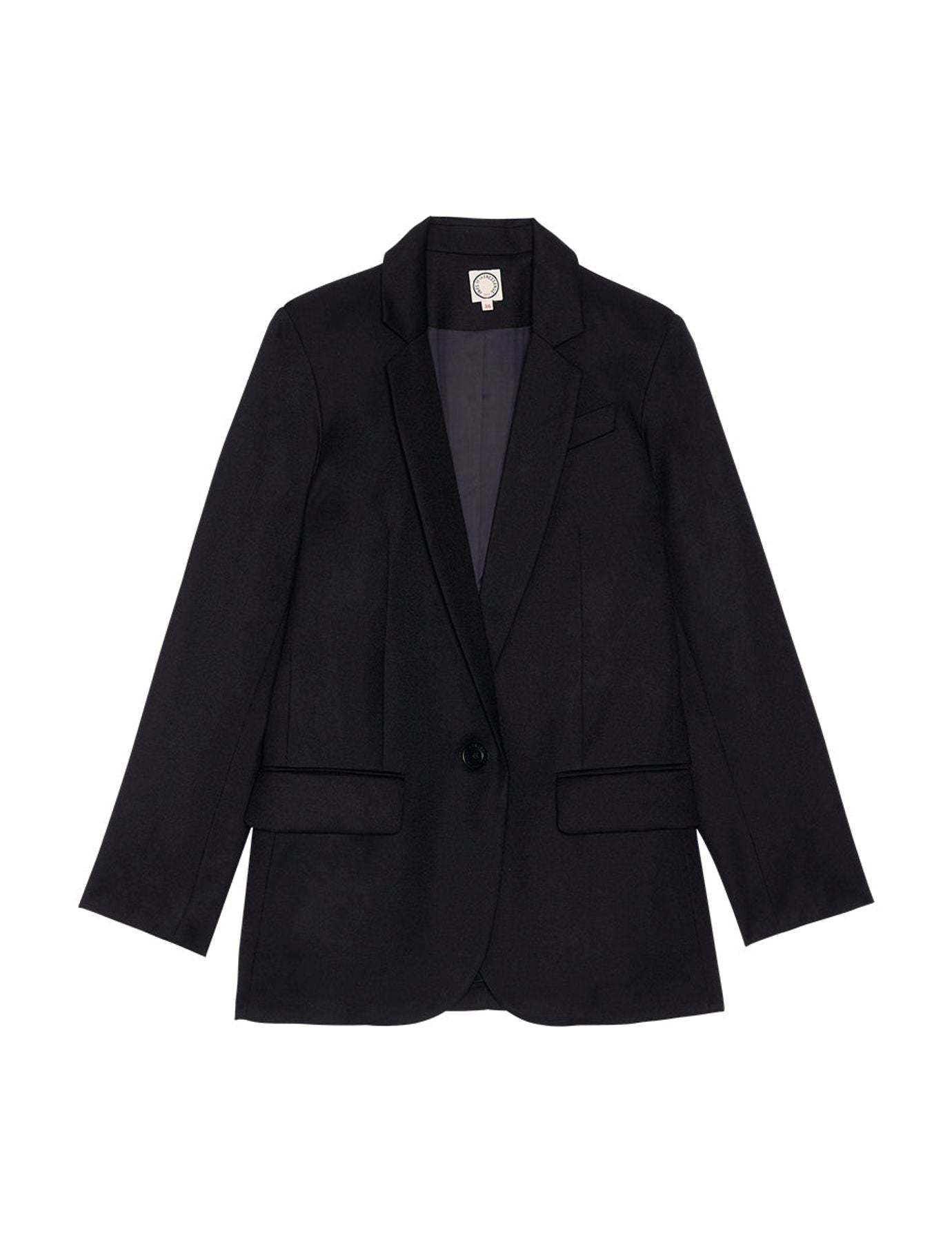 Chaqueta Bruna de lana azul oscuro