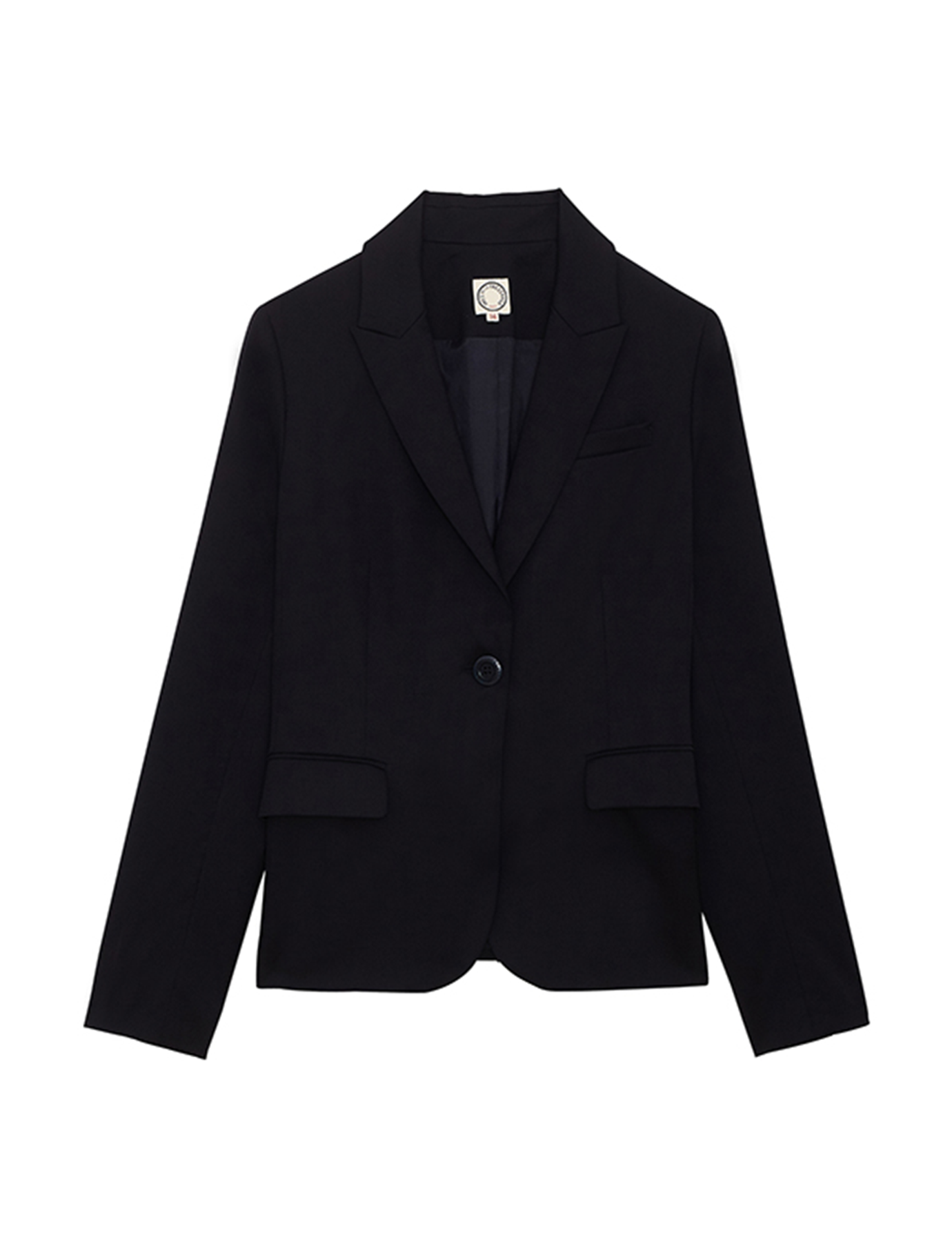 Chaqueta Nicoletta de lana azul marino