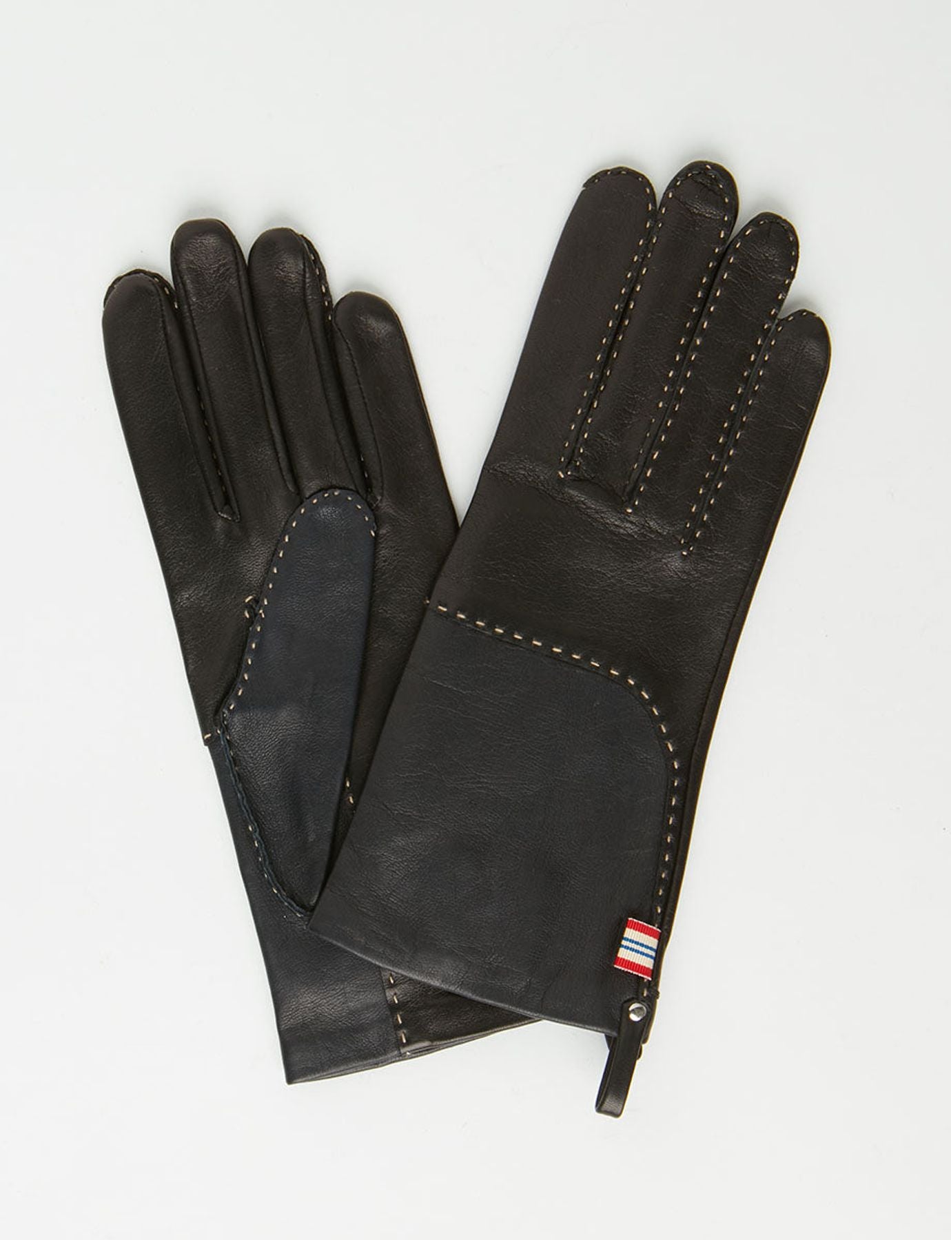 Yael black leather gloves