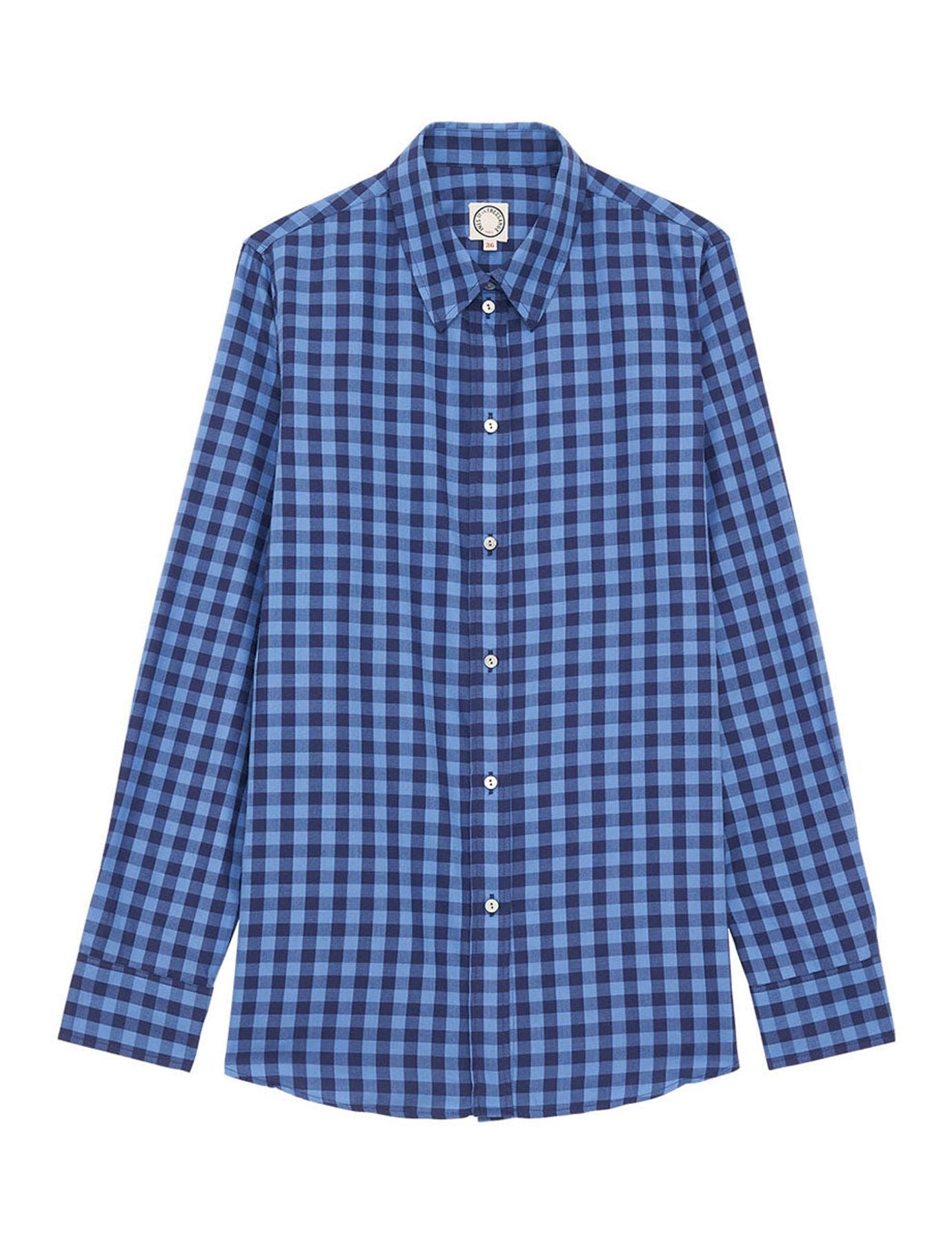 Camisa de cuadros azul Martin