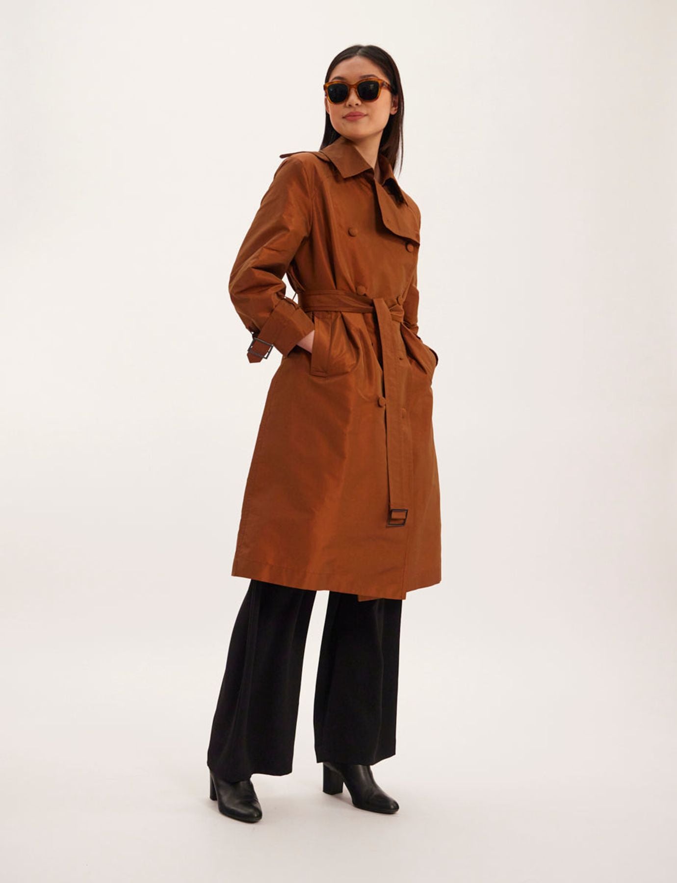 Gabardina Blake naranja bronce
