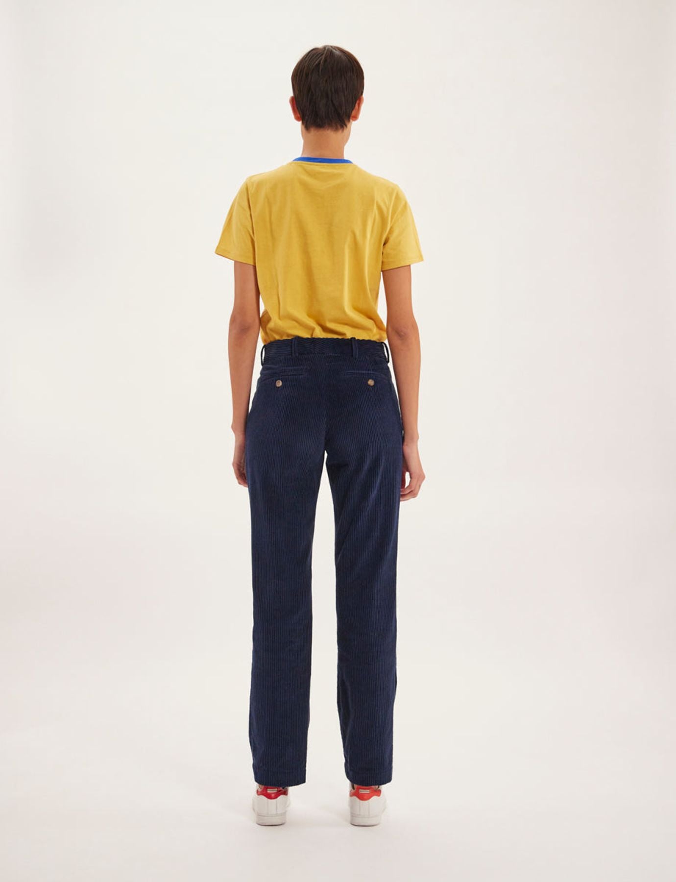 Pantalones de algodón azul marino Francisco
