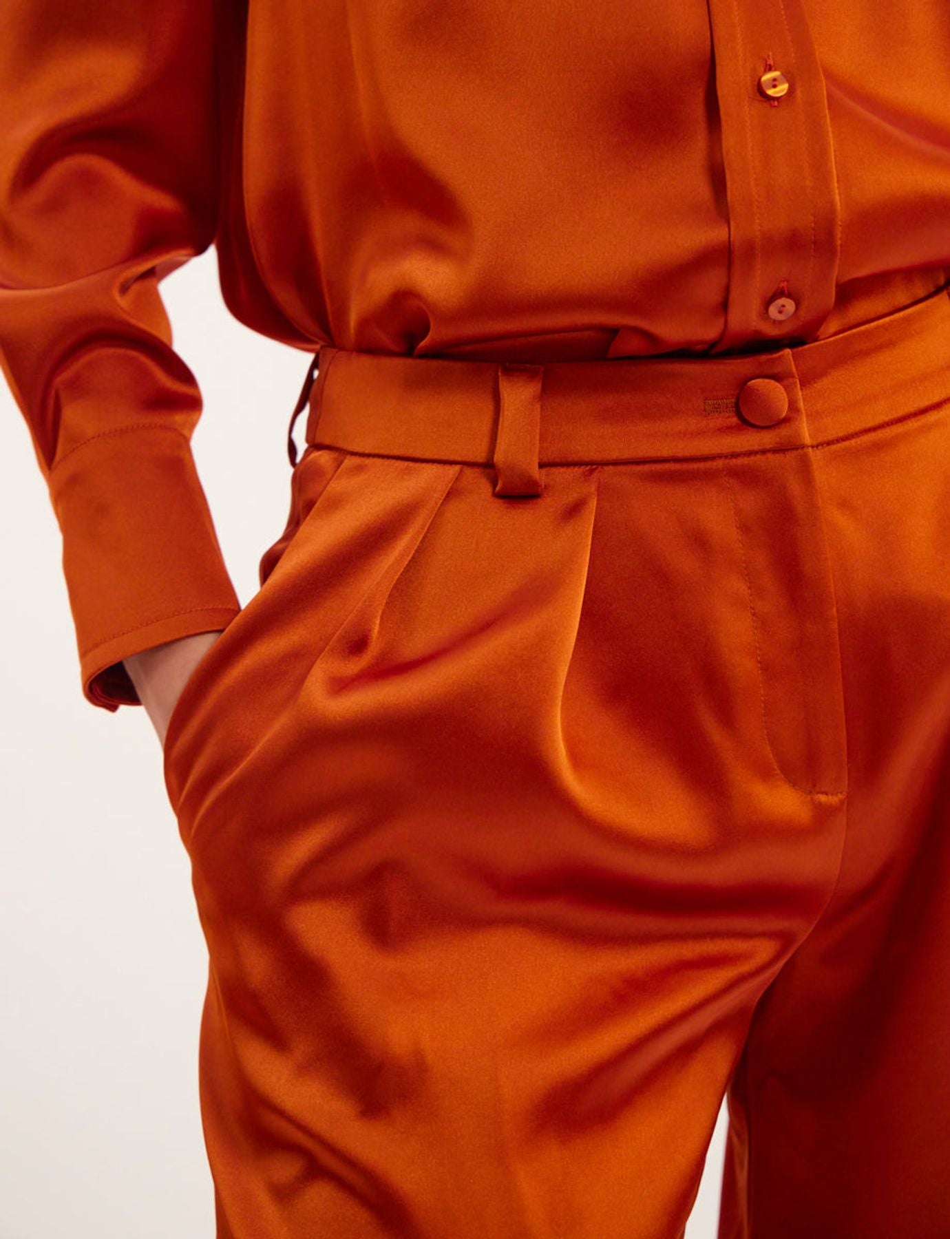 Pantalones naranja quemado Luciano