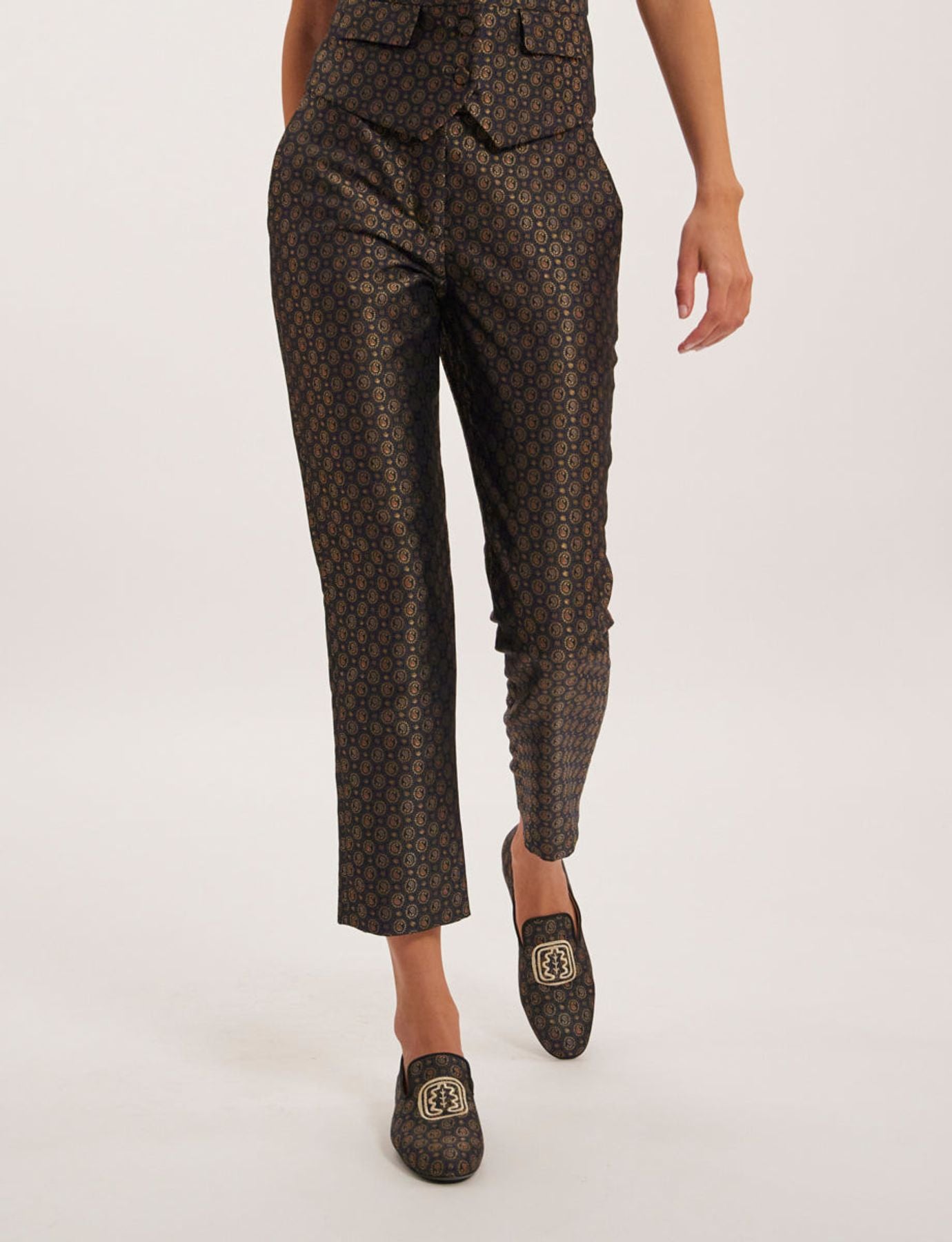 Pantalones Audrey de tela estampada