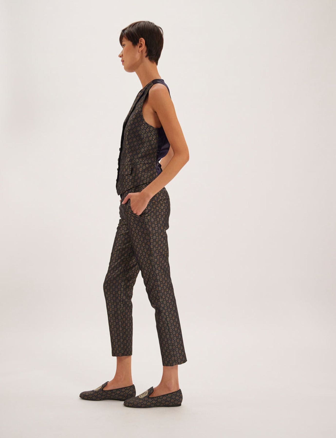 Pantalones Audrey de tela estampada
