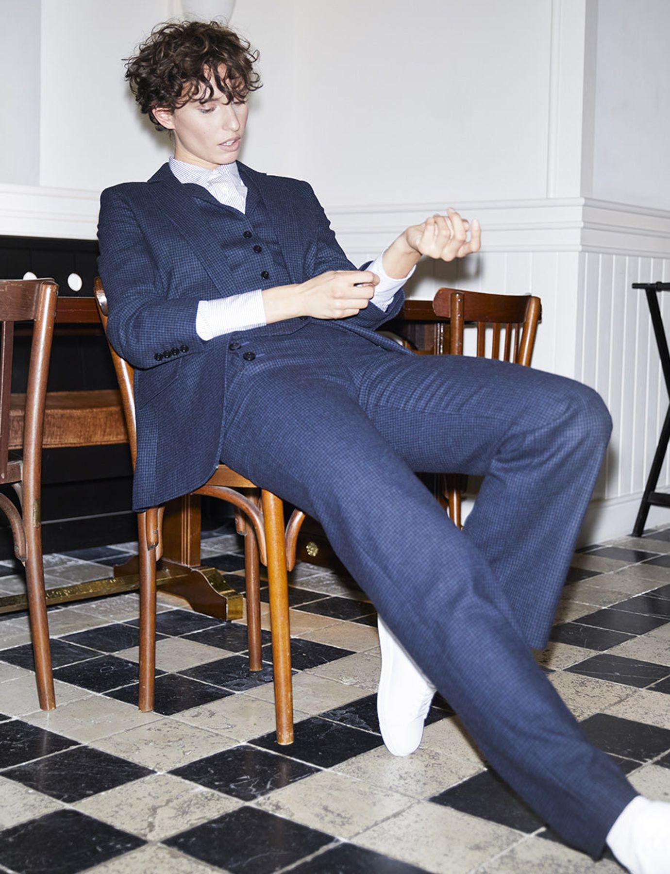 Pantalones azules y negros Gabriel