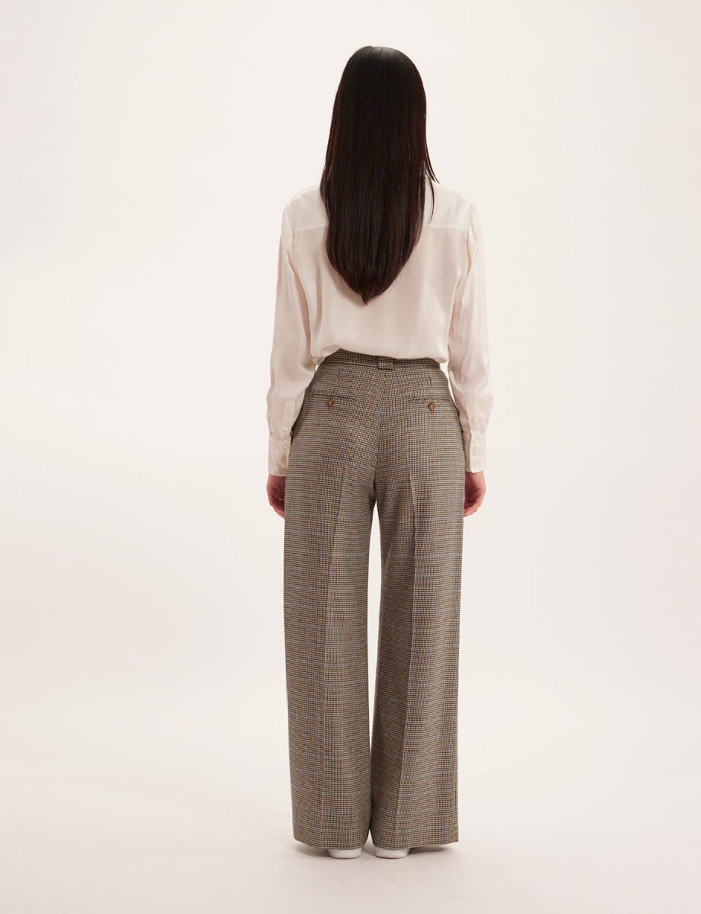 Pantalones de pata de gallo Marlène