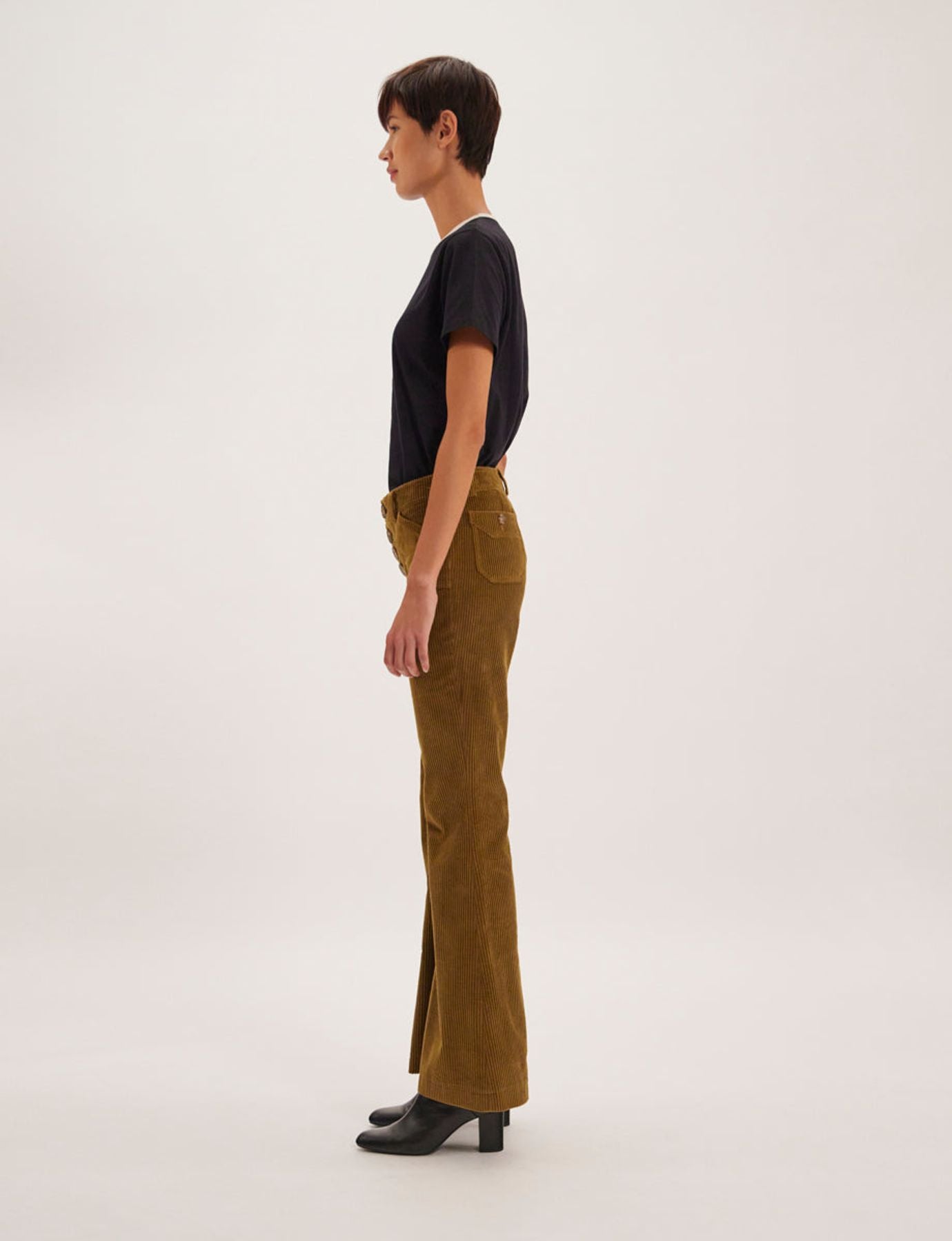 Pantalones de terciopelo Charlotte honey