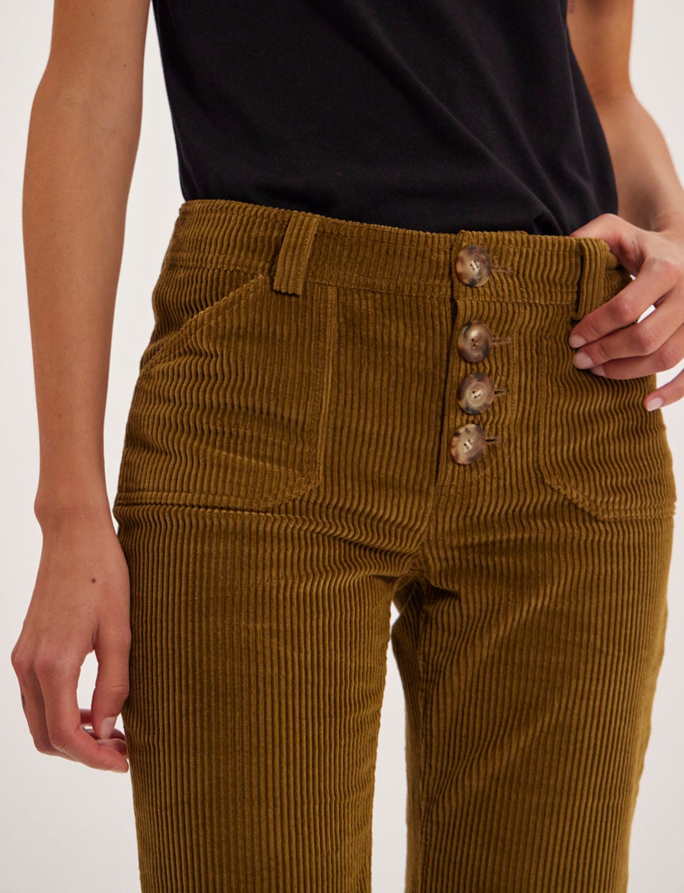 Pantalones de terciopelo Charlotte honey