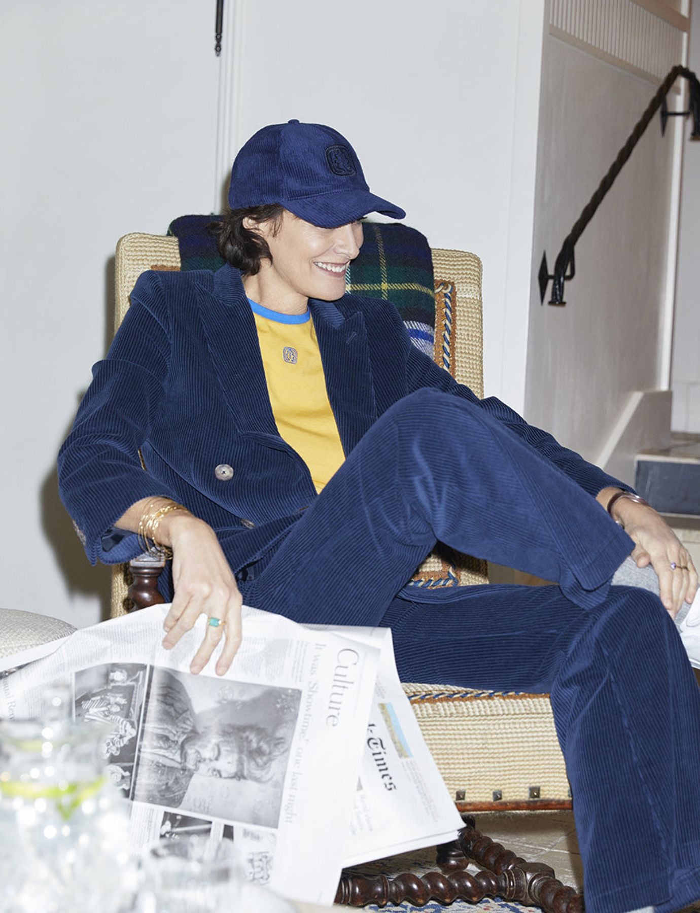 Pantalones Charlotte azul marino