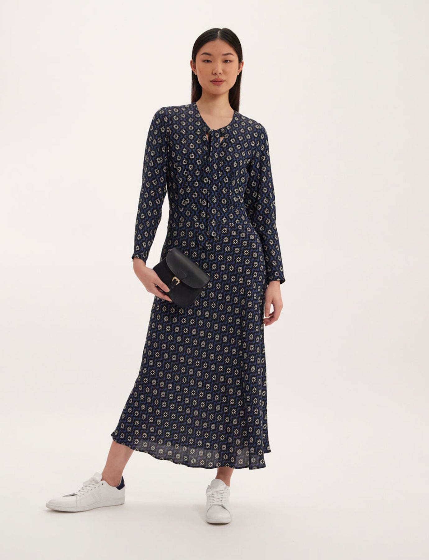 Vestido estampado azul Ariel