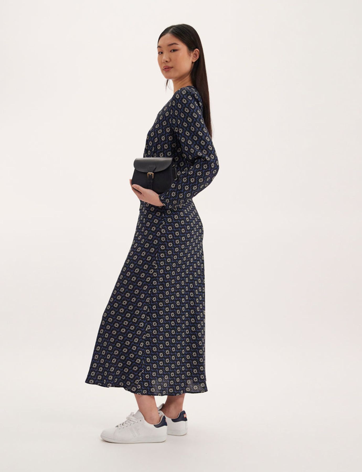 Vestido estampado azul Ariel
