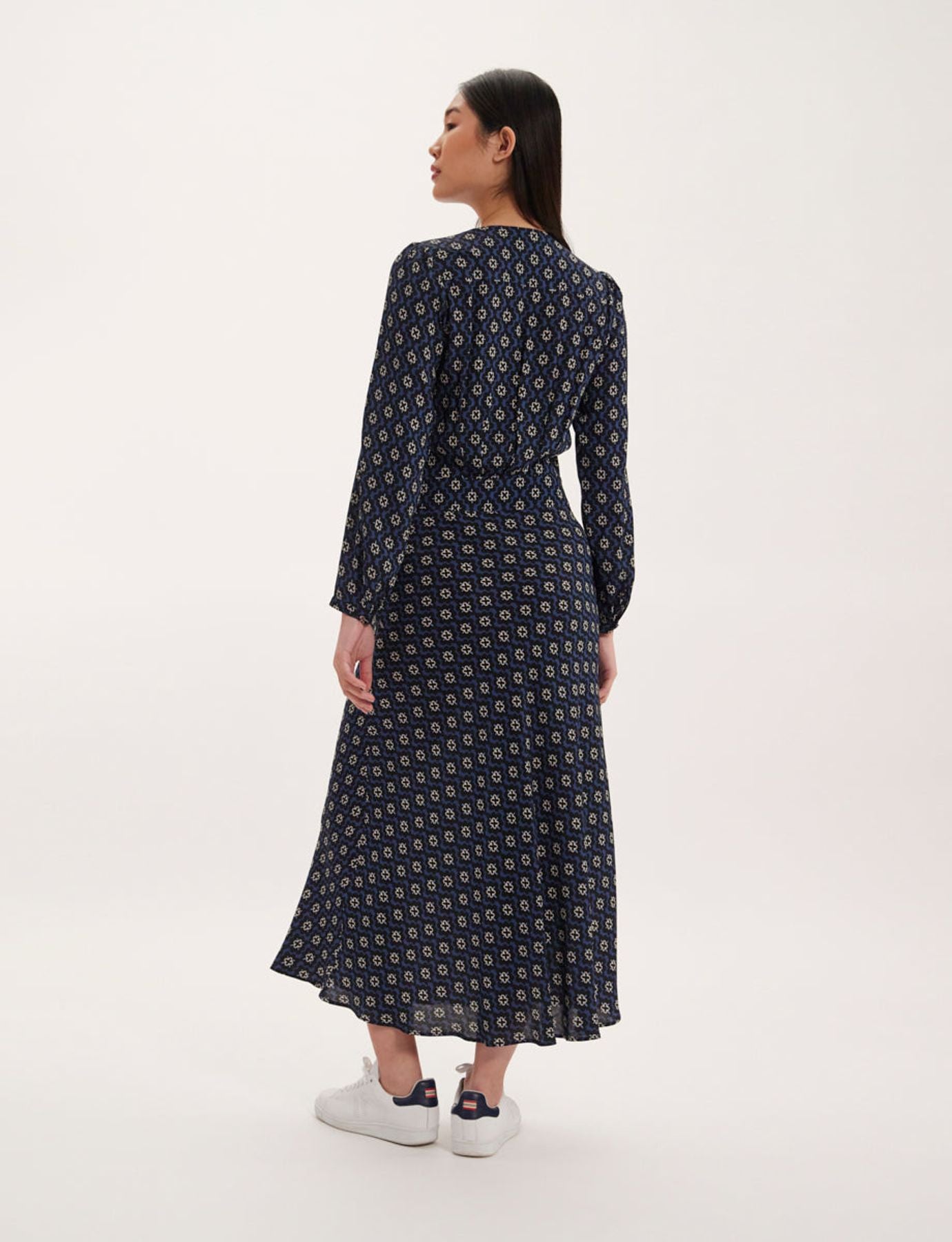 Vestido estampado azul Ariel