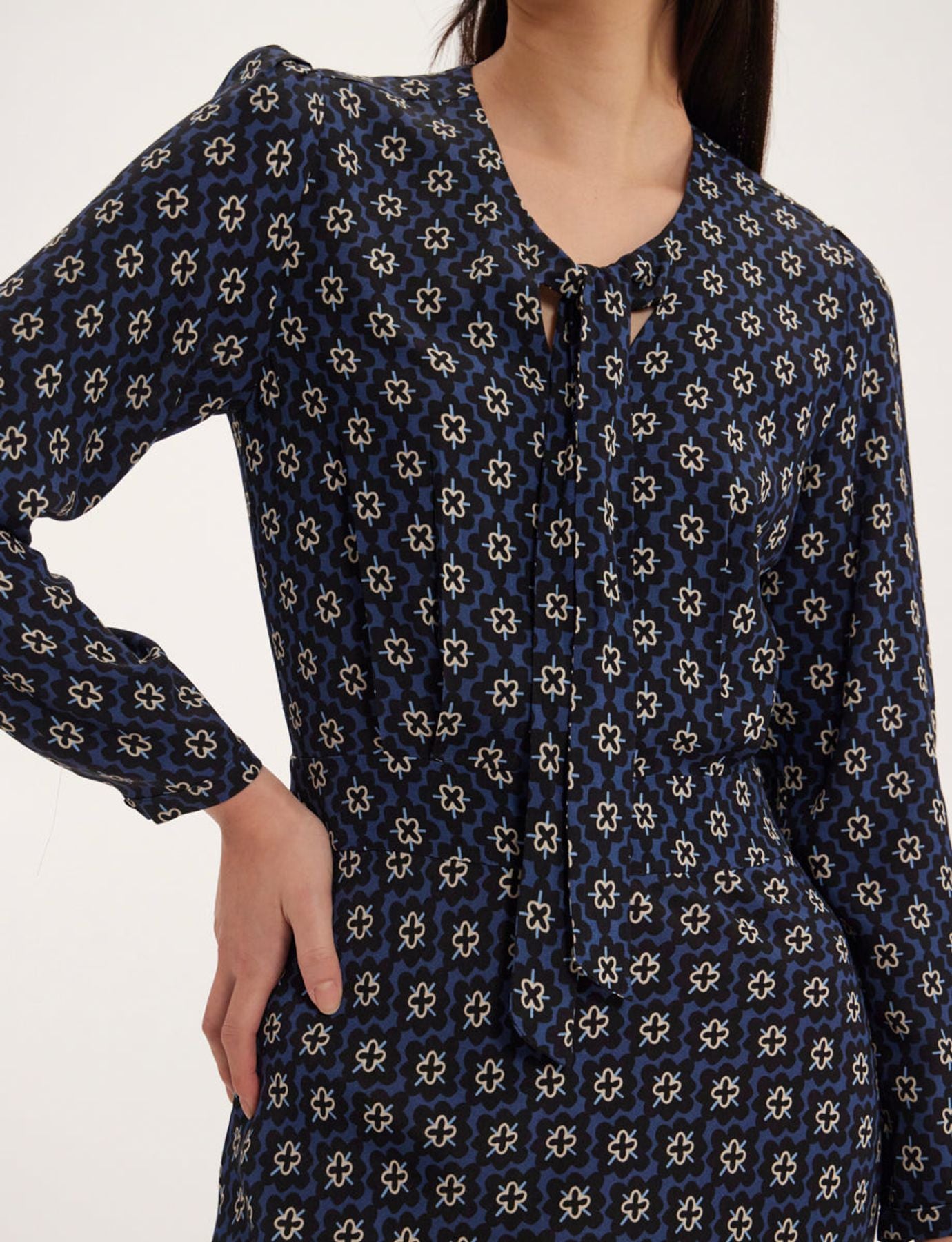Vestido estampado azul Ariel