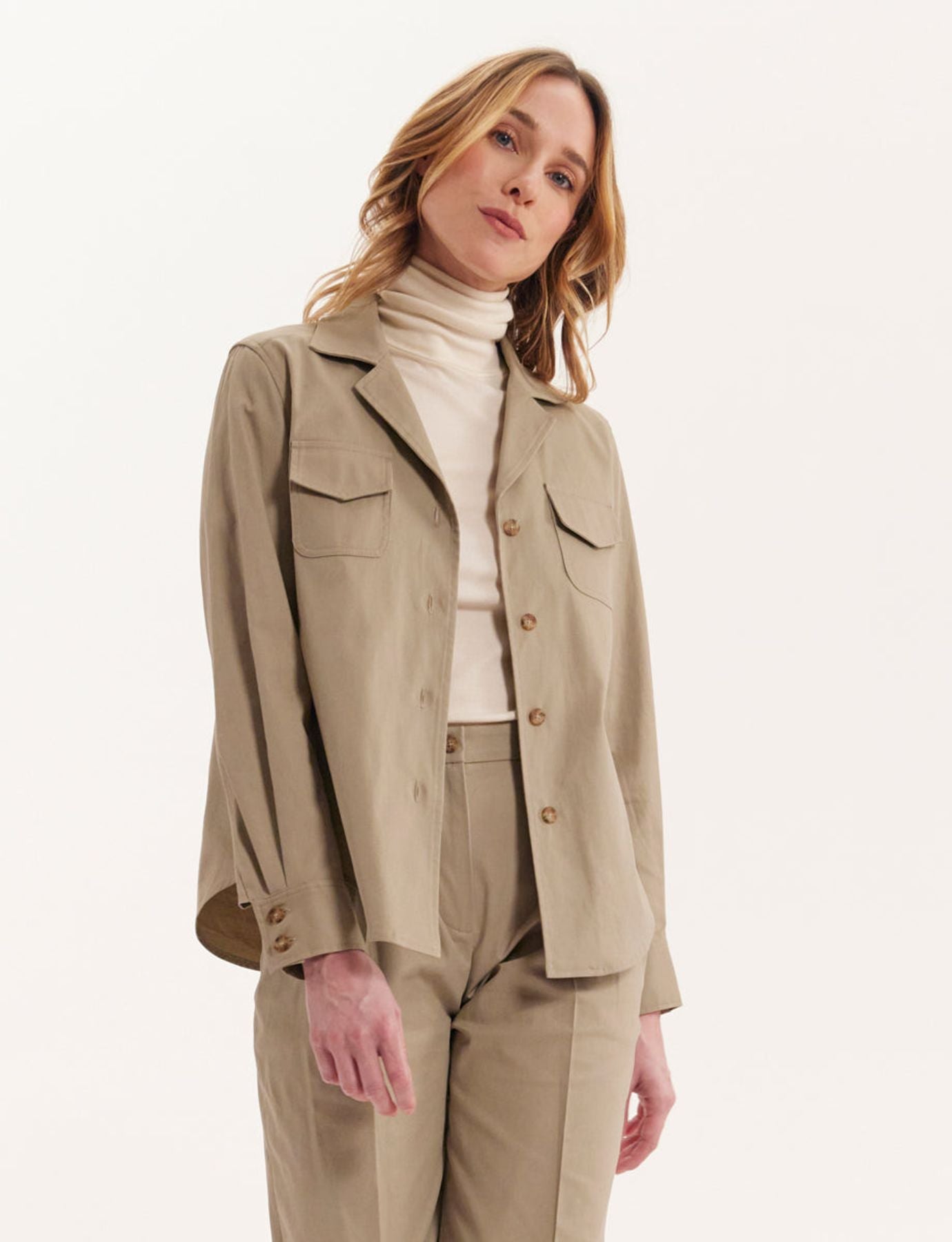 Evana beige shirt