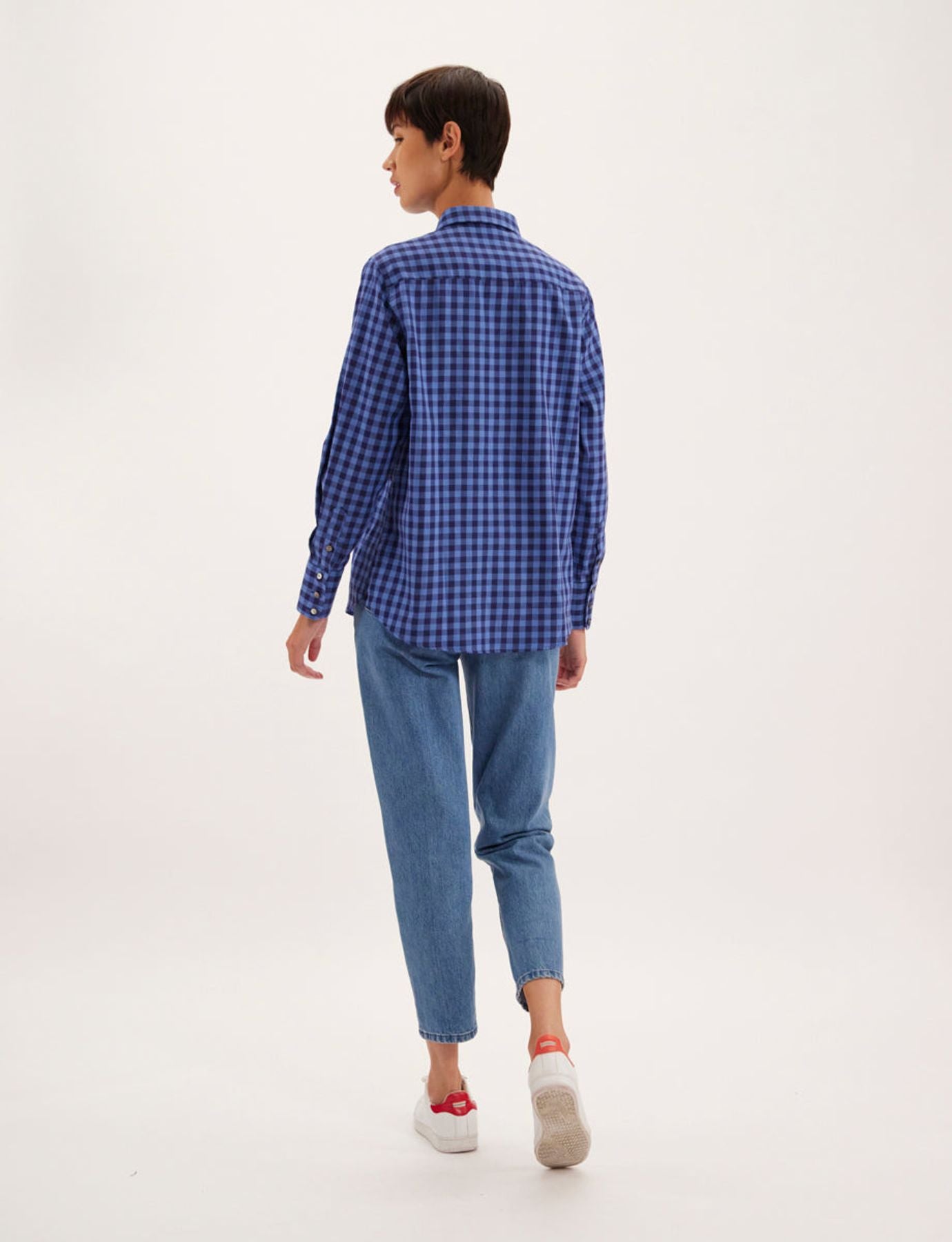 Camisa de cuadros azul Maureen