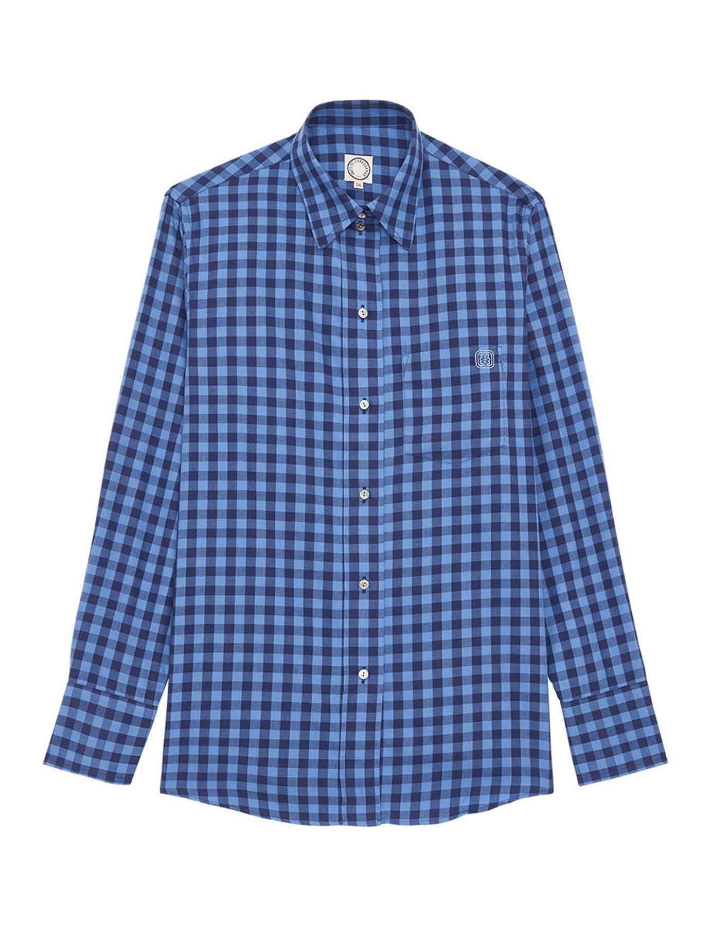 Camisa de cuadros azul Maureen