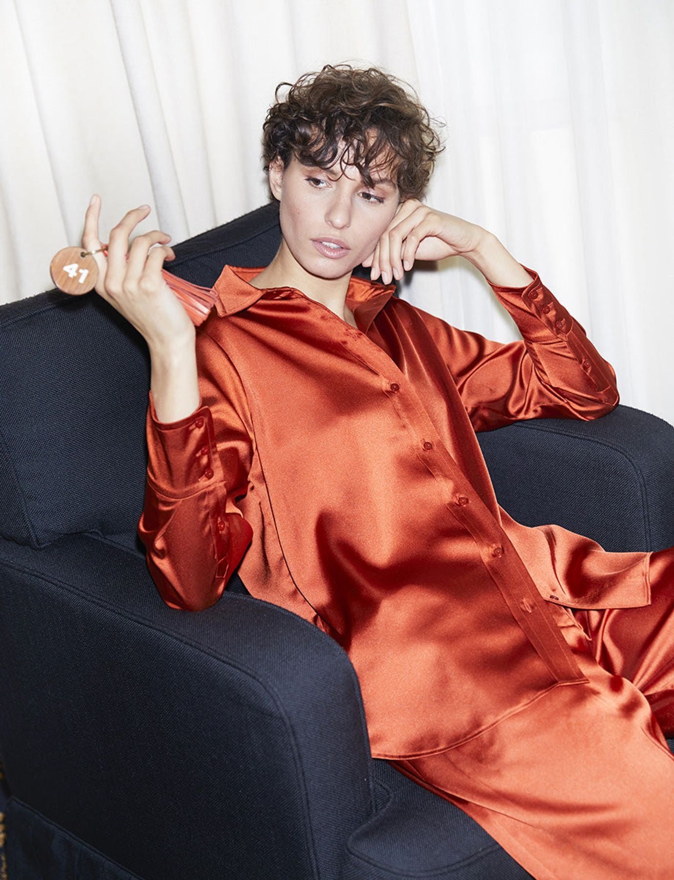 Maureen camisa naranja quemado