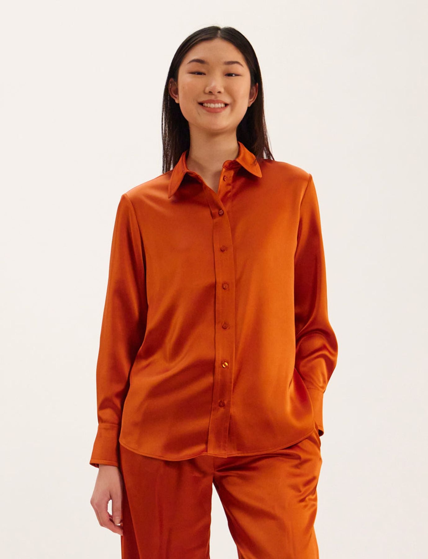 Maureen camisa naranja quemado