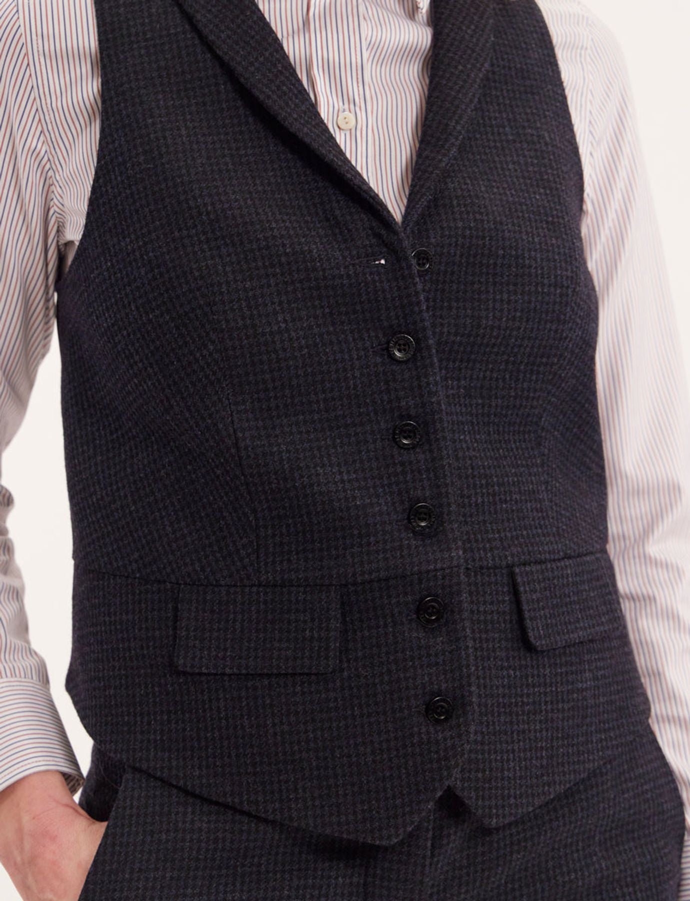 Chaleco Robinson negro y azul