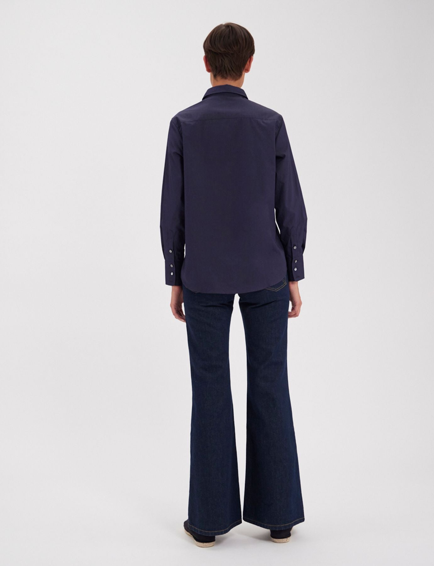 Maureen navy cotton shirt