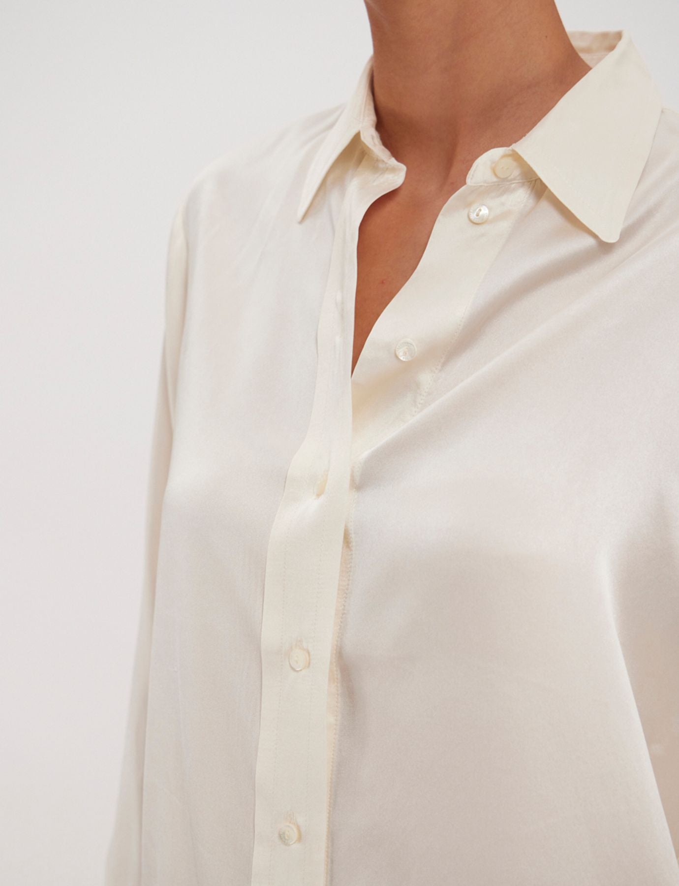 Maureen shirt in raw silk