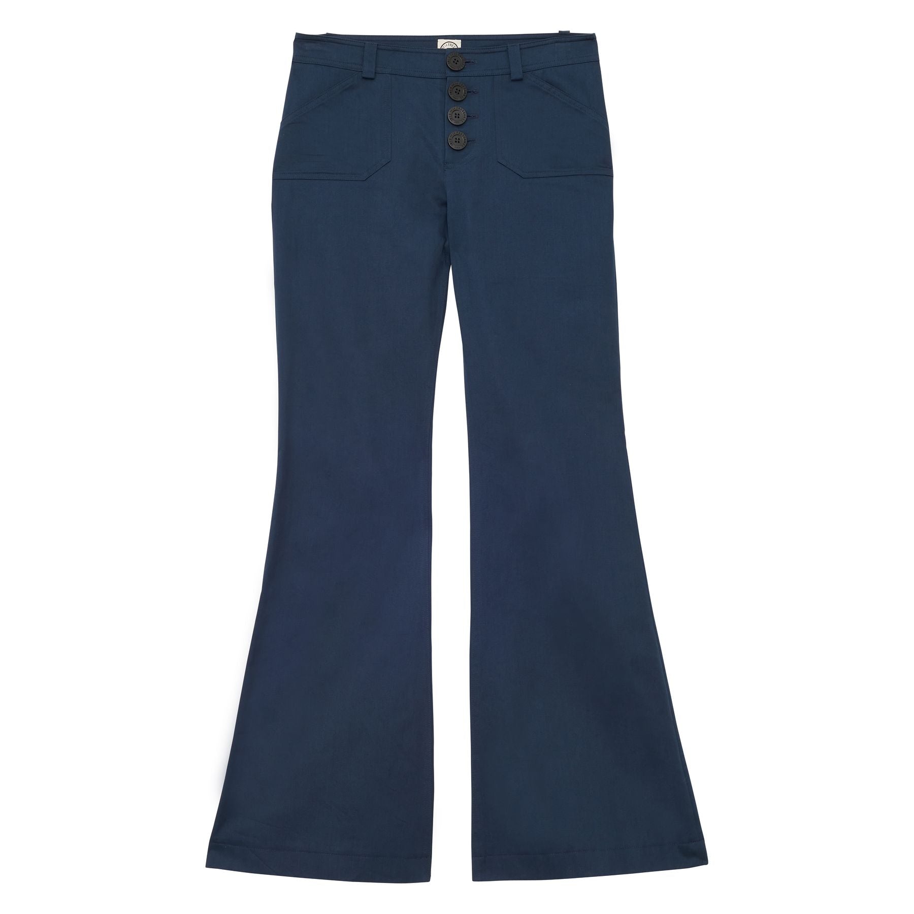 Charlotte navy cotton trousers