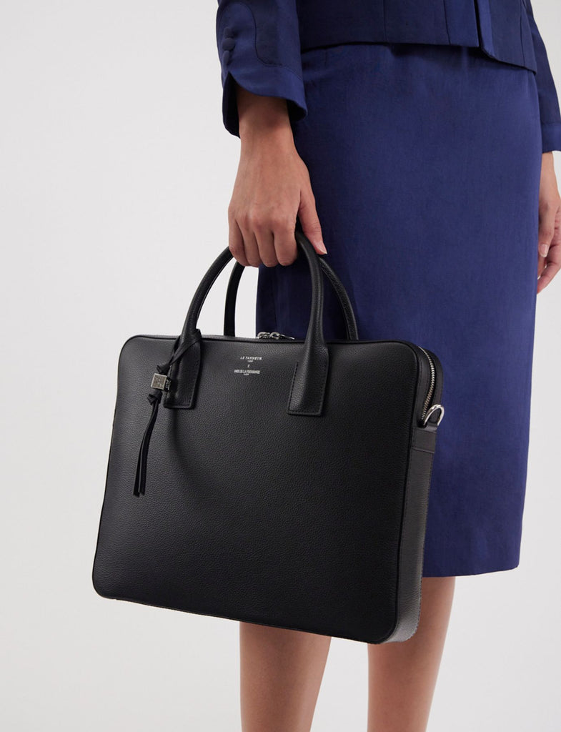 Black briefcase Ines x Le Tanneur