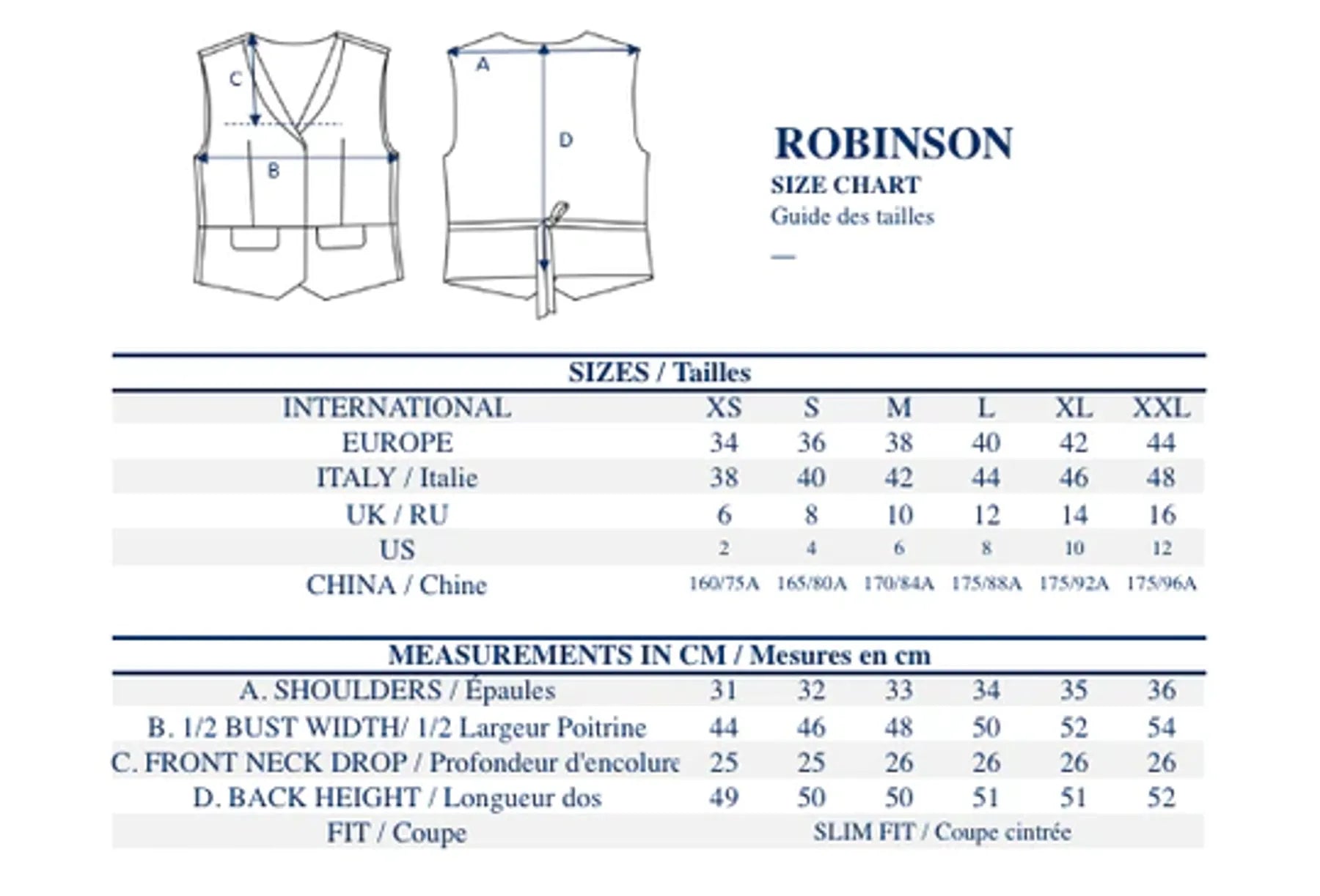 Robinson blue and white cardigan