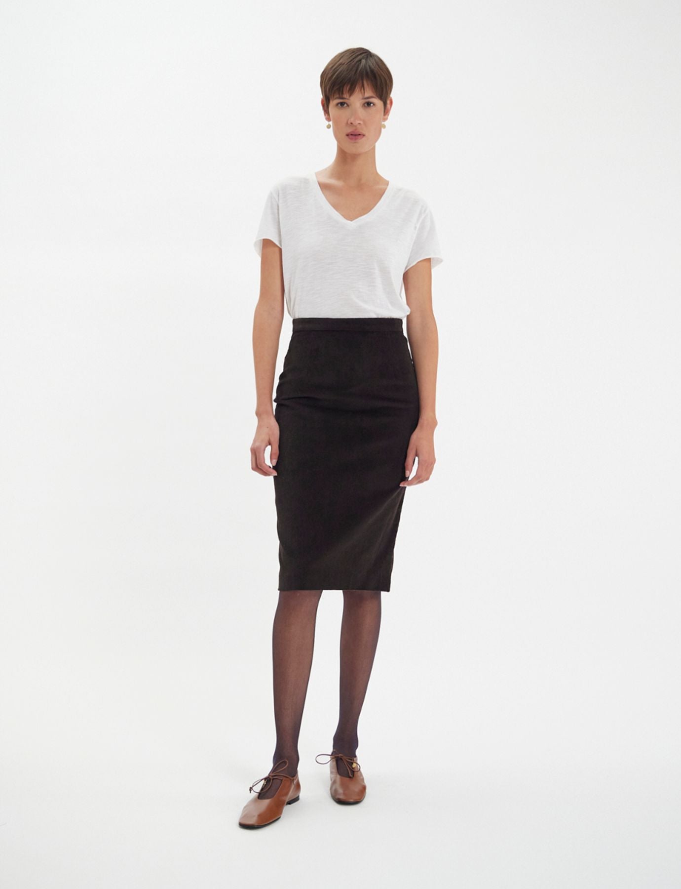 skirt-gabriela-en-velours-milleraies-marron