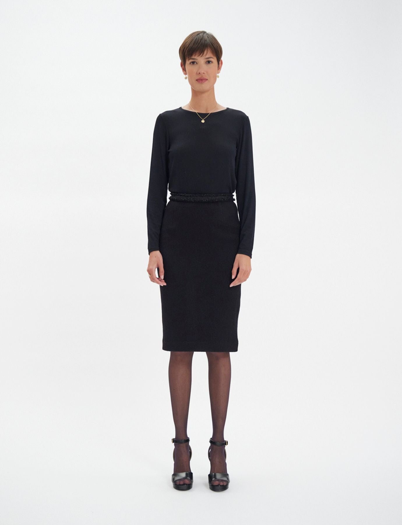 Gabriela skirt in black wool