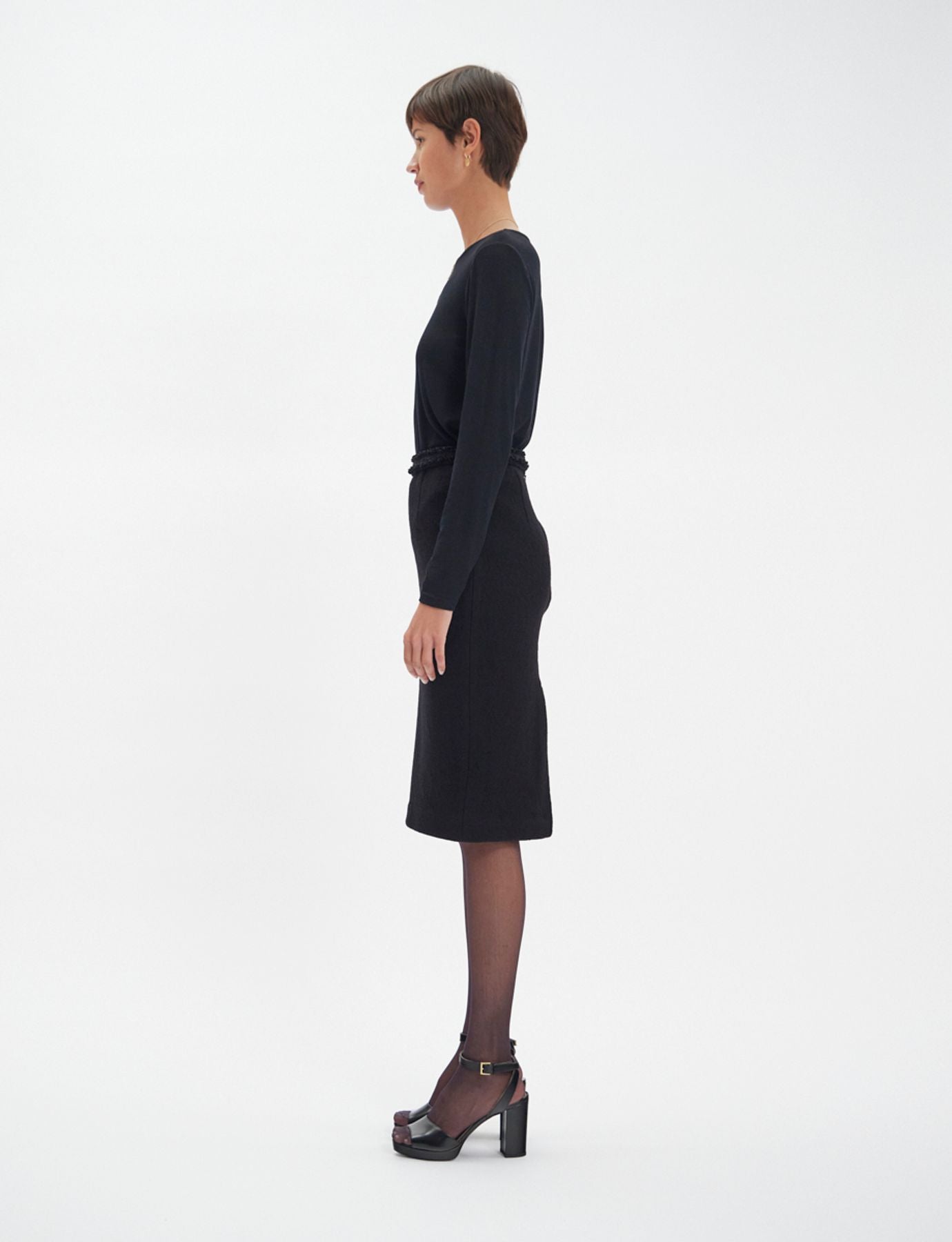 Gabriela skirt in black wool