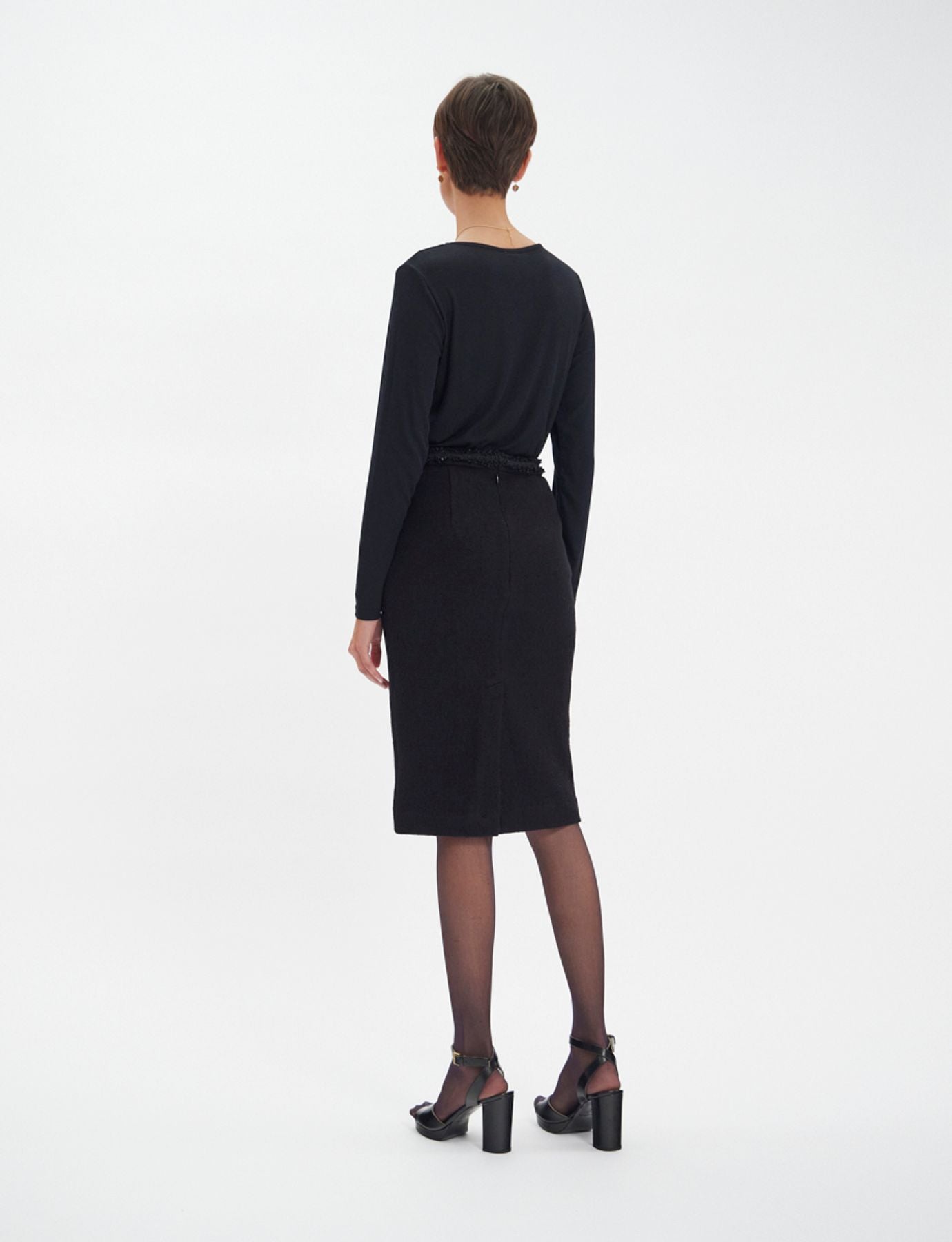 Gabriela skirt in black wool