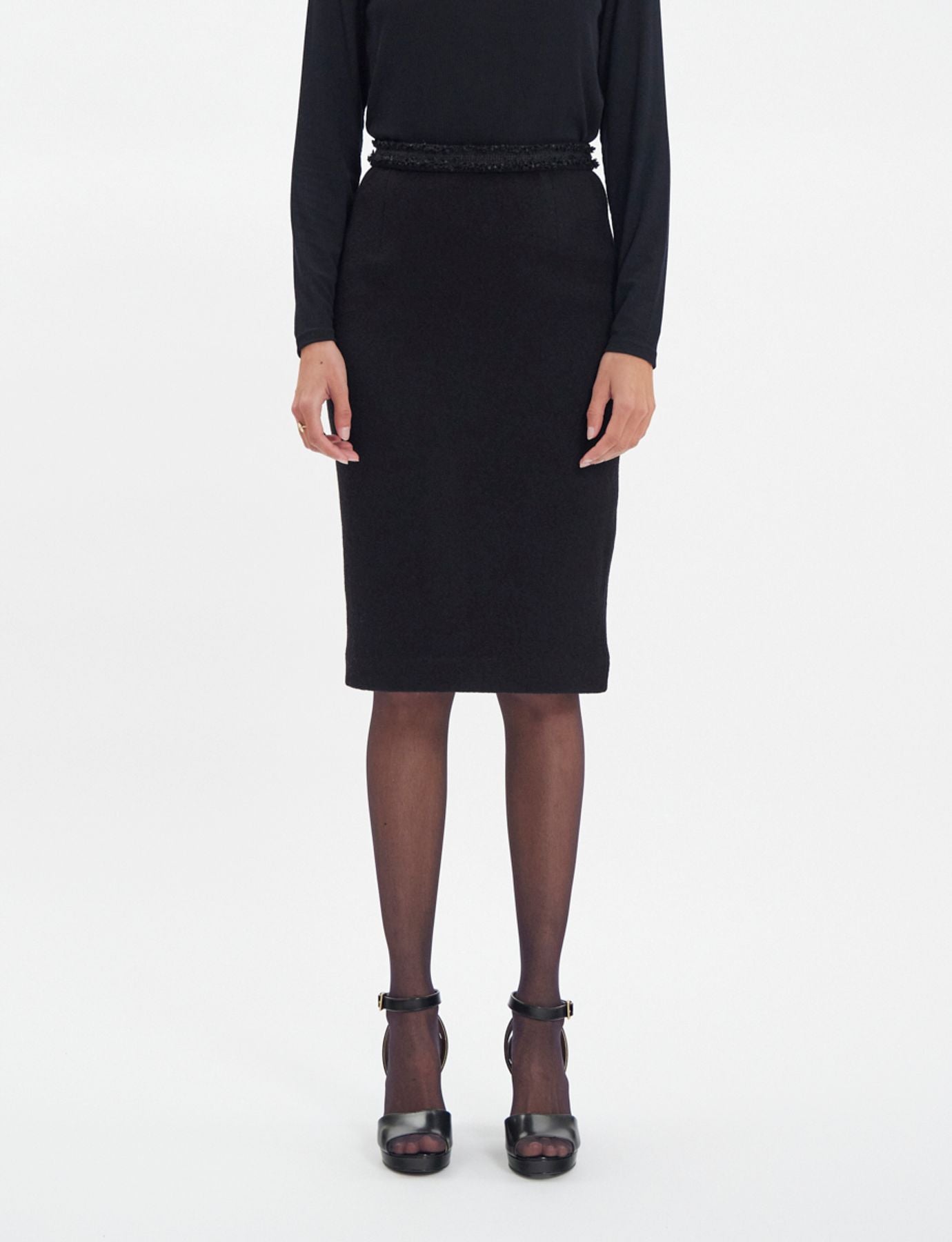 Gabriela skirt in black wool
