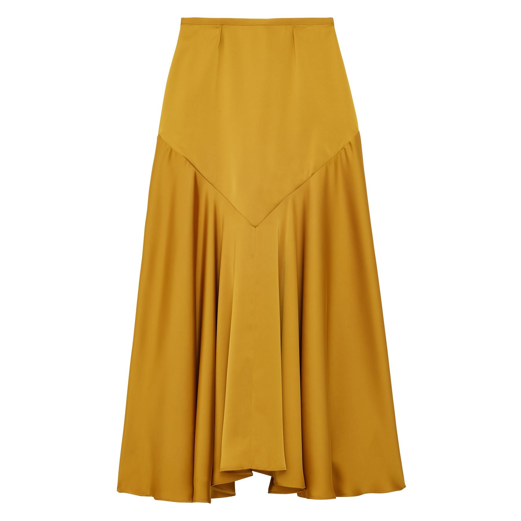 Velvette mustard skirt