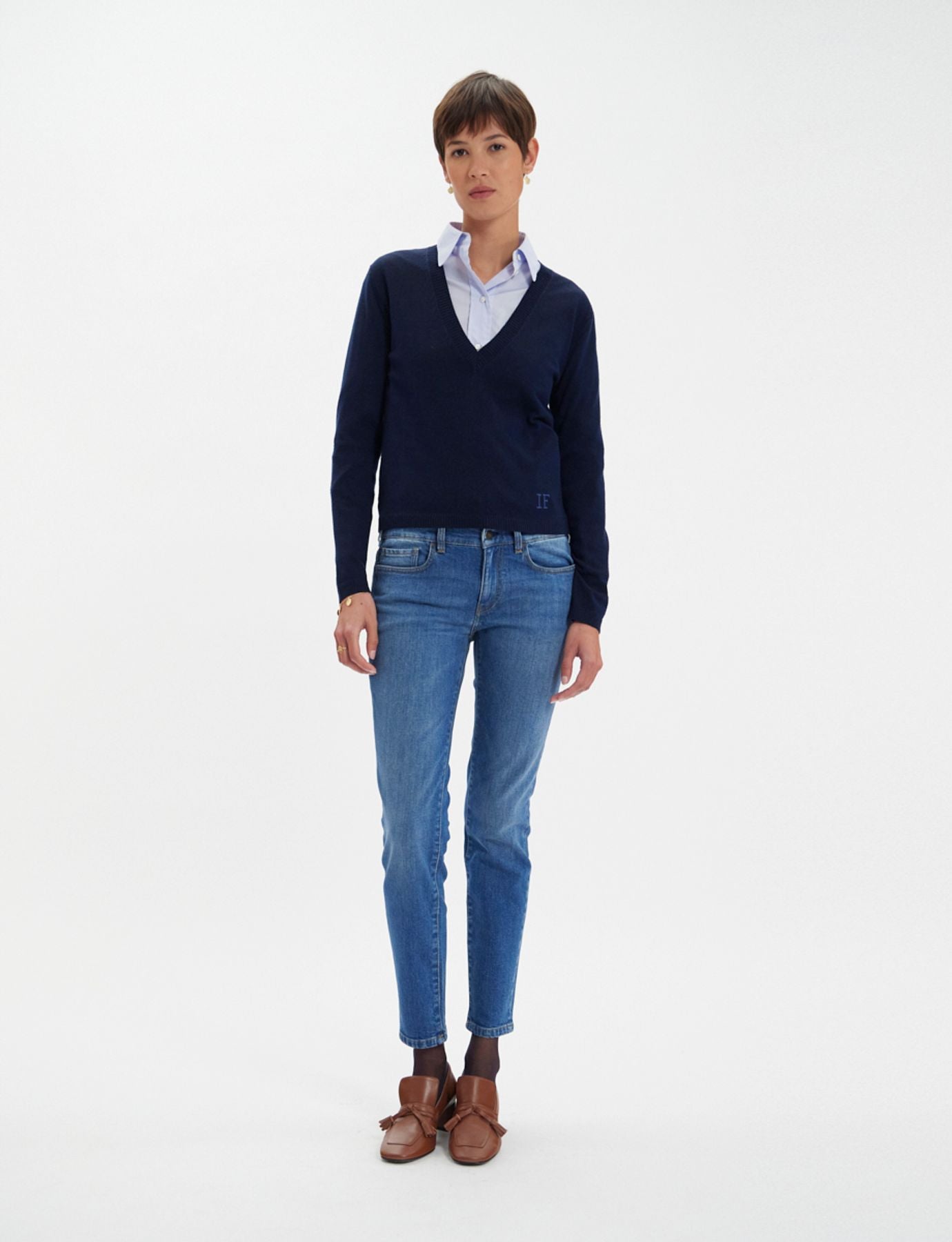 Morgana navy jumper