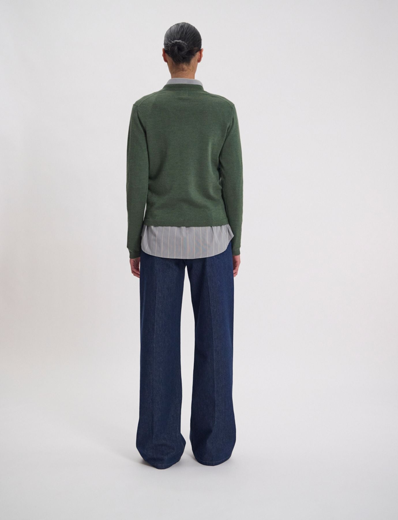 Morgana fine knit jumper, khaki
