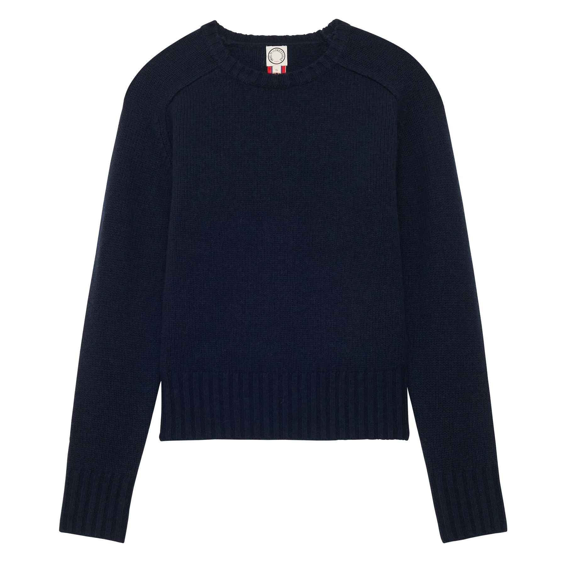 Arthur sweater in navy wool and cashmere