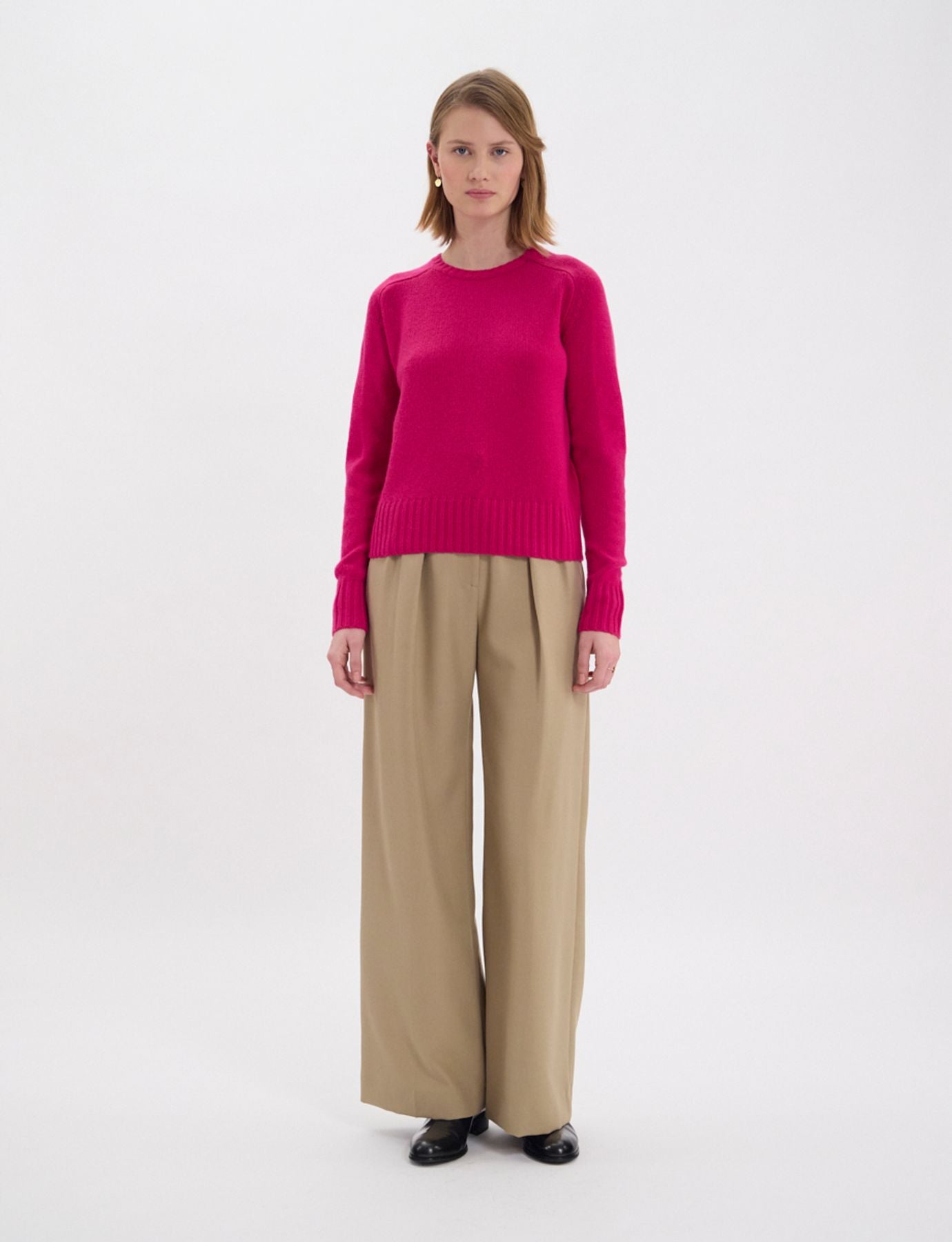 Arthur pink wool and cashmere jumper