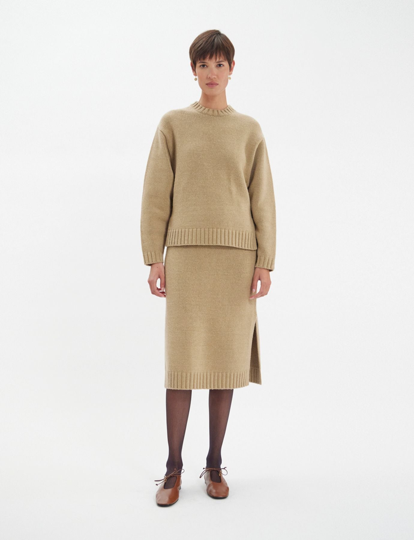 Paulin jumper in camel wool