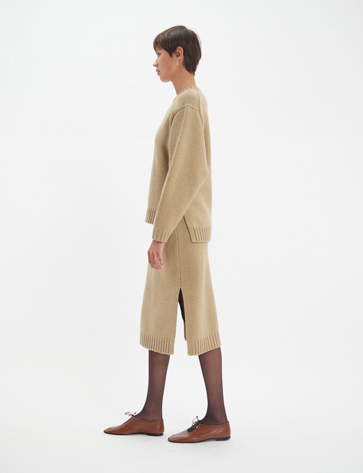 Paulin Pullover aus verantwortlicher Wolle camel