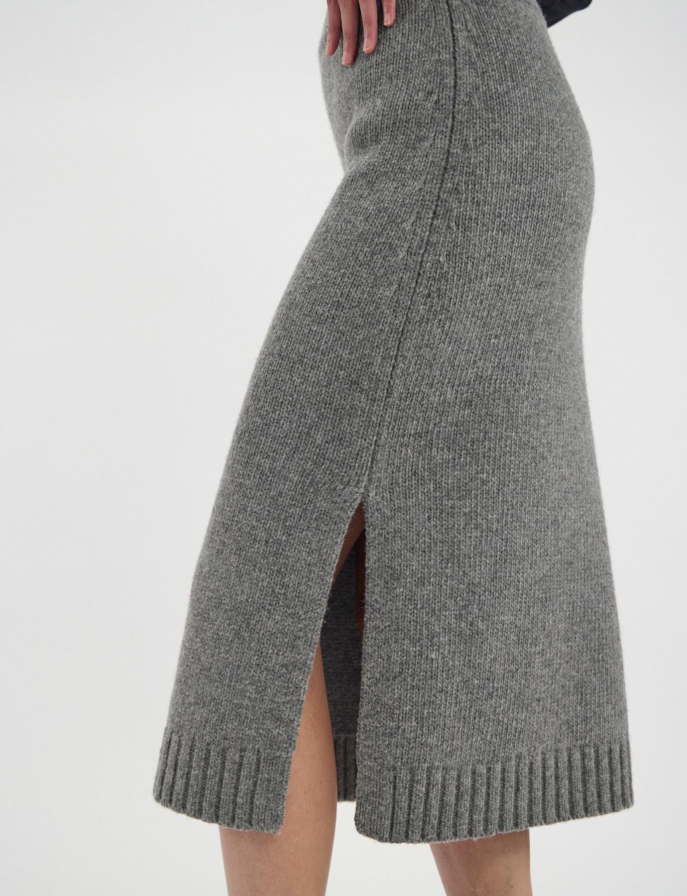 Damia skirt in responsible grey wool