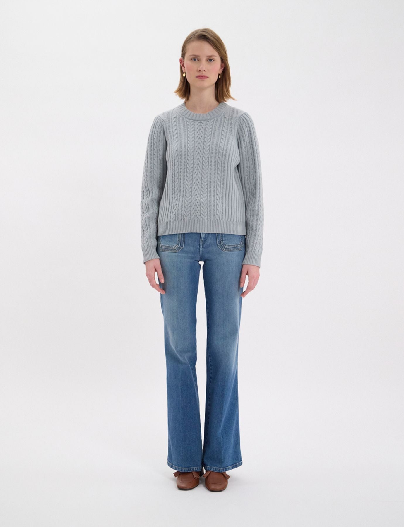 Marlon almond green jumper